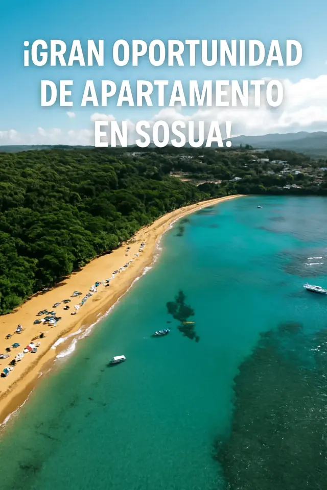 Apartamento en venta en el corazon de sosua-A pasos del restaurante Bologna., USD$ 216,000