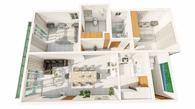 Apartamento cerca de la playa en cabarete, USD$ 250,000