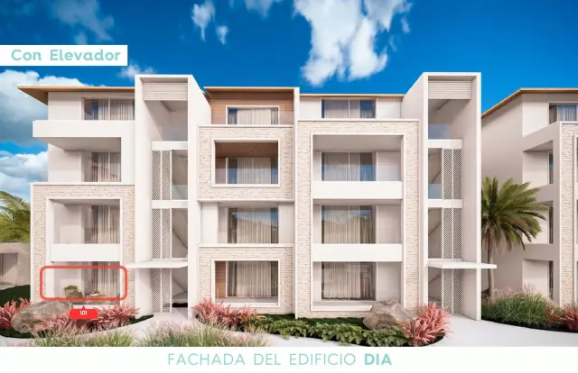 Apartamento de 2 Habitaciones Dominicus, USD$ 230,000