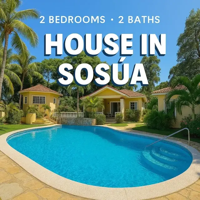 Beautiful 2-Bedroom Home for Sale in Sosúa – Near La Sirena Market, USD$ 190,000