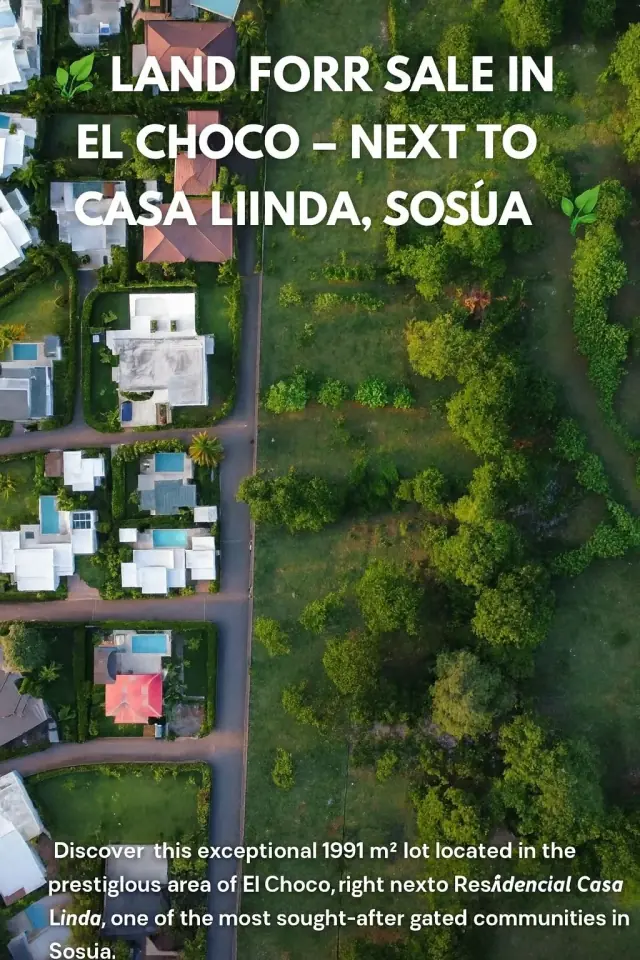 Land for Sale in El Choco – Next to Casa Linda, Sosúa, USD$ 169,235