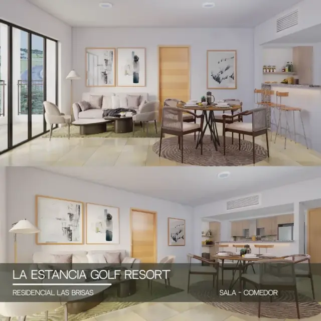 Moderno Apartamento de 2 Hab en La Estancia Golf Resort, USD$ 256,599