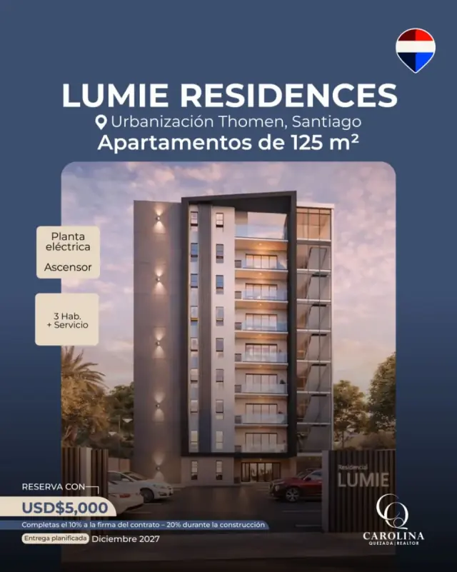 Proyecto en Urbanización Thomen, Desde USD$ 162,000