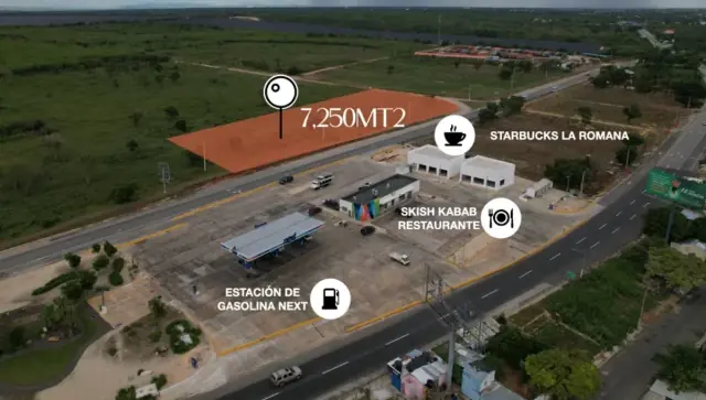 Terreno en Venta en Villa Hermosa, La Romana, USD$ 893,750